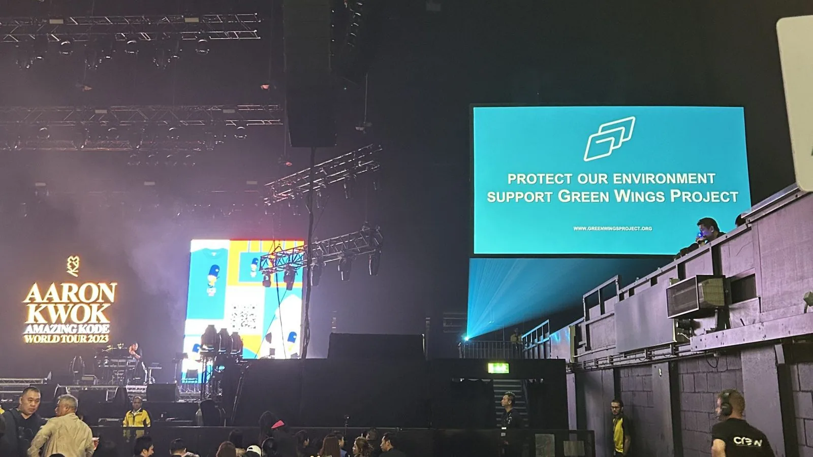 “Green Wings Project” Promoting Environmental Protection at Aaron Kwok’s Performance