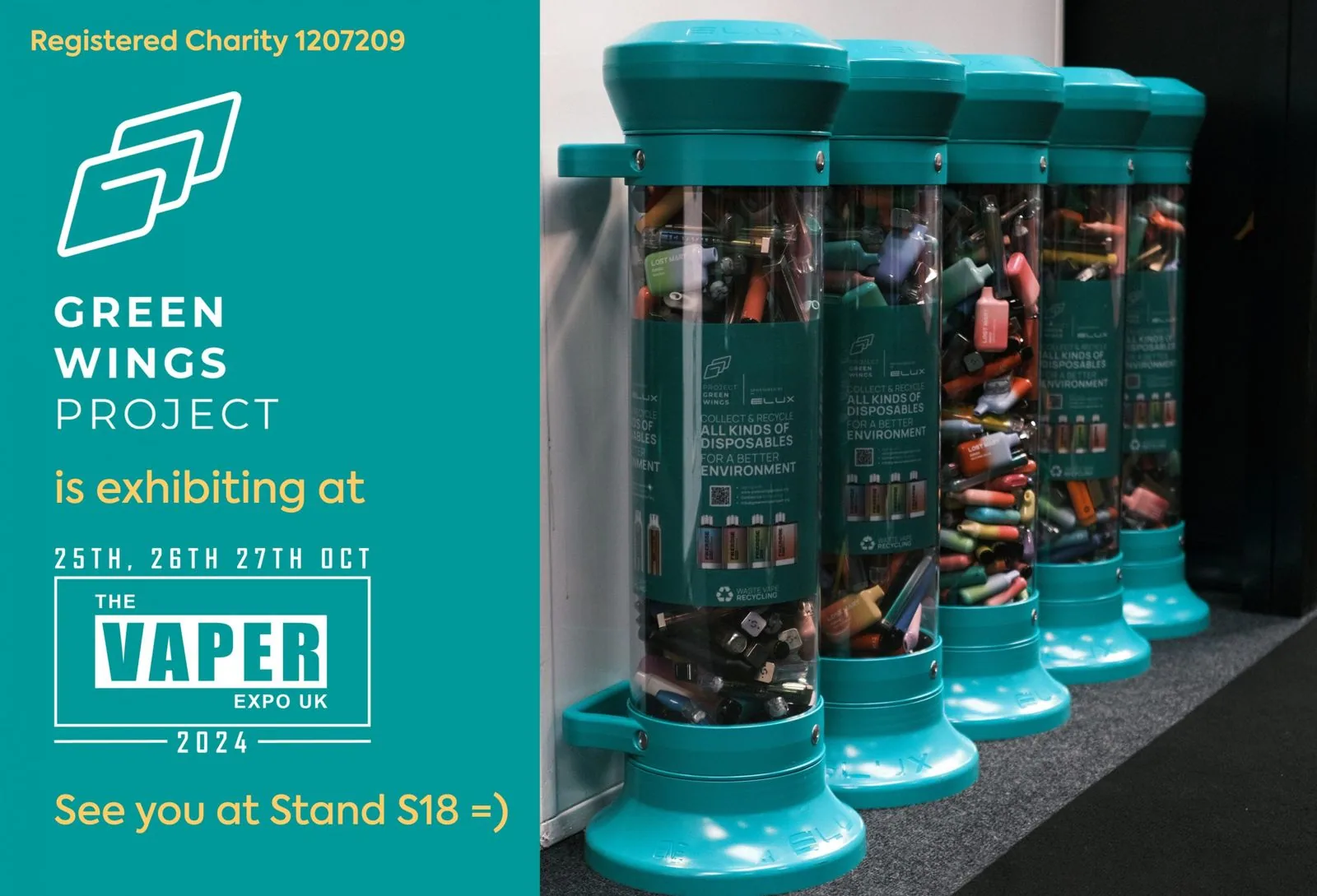 Green Wings Project at Vaper Expo Winter 2024: Championing Vape Recycling Solutions Amid Ban Discussions