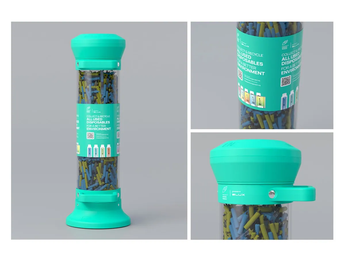 Green Wings vape collection bins